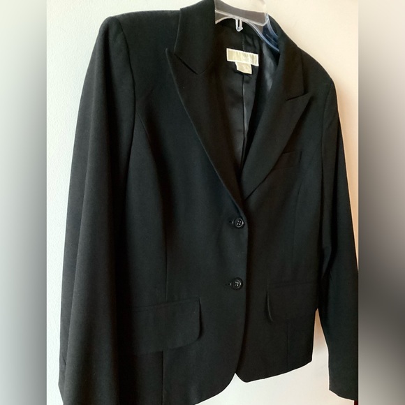 Michael Kors Black Blazer Jacket Women Size 10 Business Casual - Picture 4 of 7